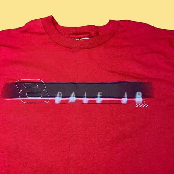 Dale Earnhardt Jr Mens Size Large Red Winners Circle Nascar Short Sleeve T Shirt - Picture 3 of 9